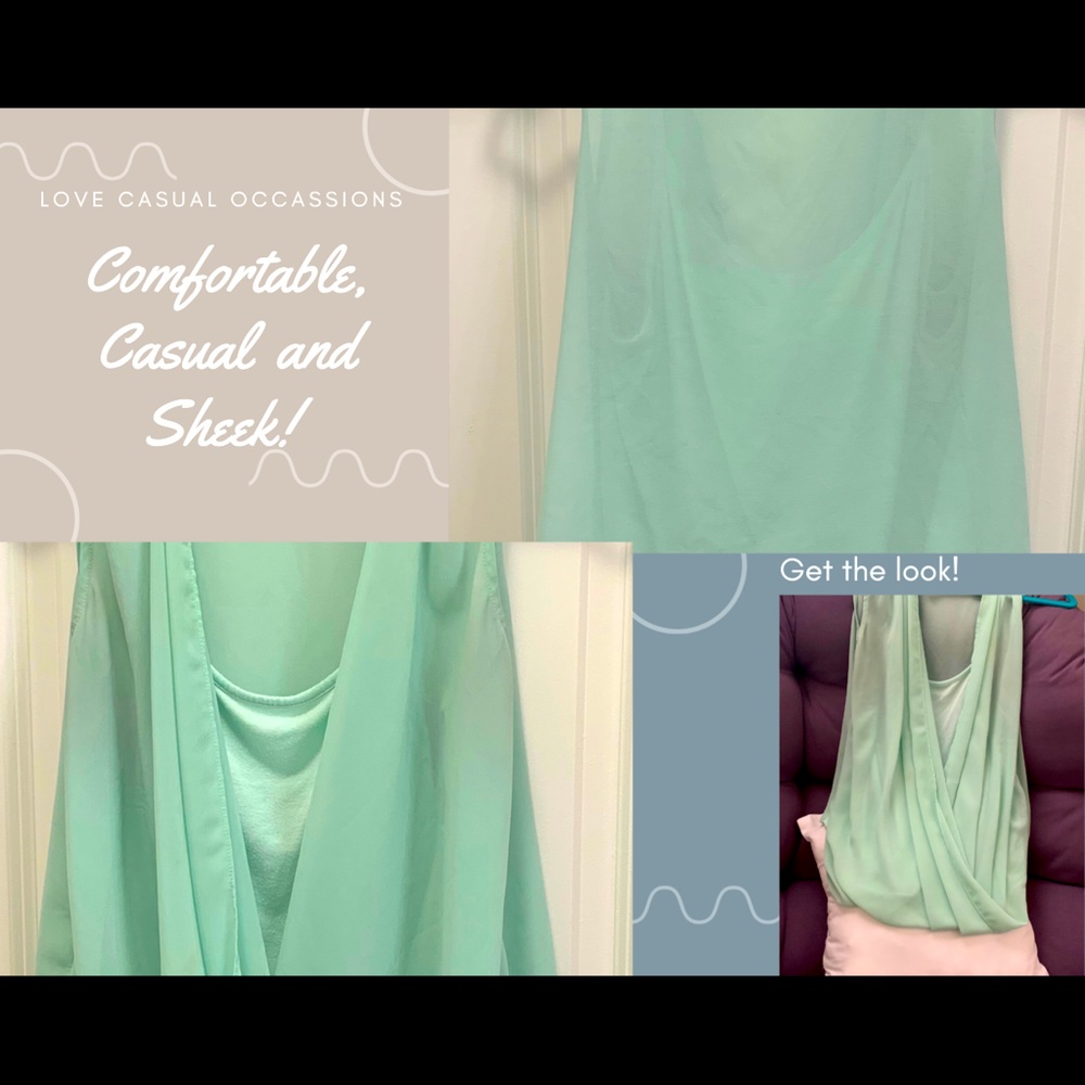 Sheer sleeveless blouse!